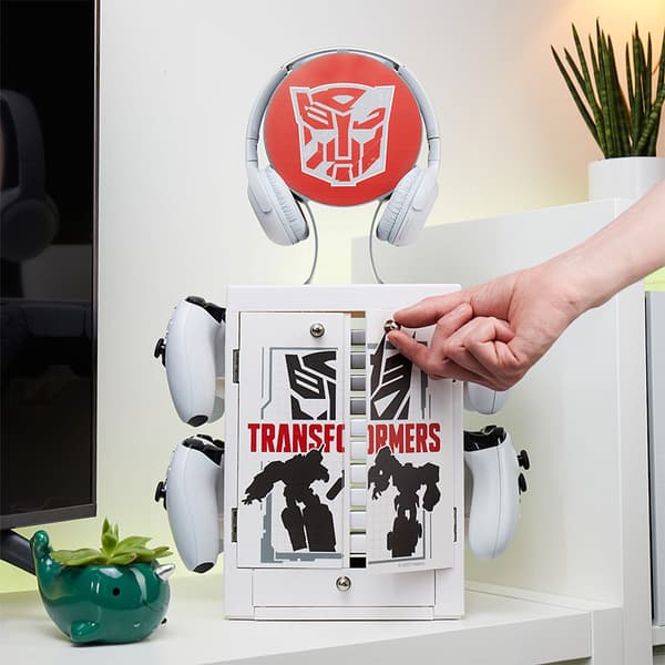 Numskull - Transformers-inspirerad förvaringsenhet för 4 handkontroller - 10 spel - 1 headset