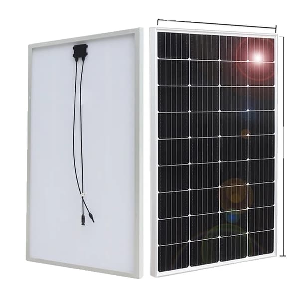 Solcellepanel, 12V batterioplader, DHL gratis forsendelse