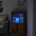Miniatyrbilde 1 av 11: vidaXL Sideskap med LED-lys røkt eik konstruert tre