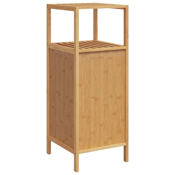 vidaXL Baderomsskap med hylle 36x33x87 cm bambus