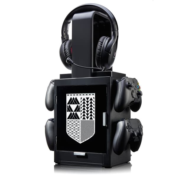 Numskull - Destiny Light-logoinspirerat spelskåp för 4 handkontroller - 10 spel - 1 headset