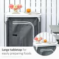 Miniatyrbillede 5 af 6: Nancy's Ahme Lake Campingskab - Grijs - Aluminium, Oxford Stof - 23,62 cm x 19,68 cm x 41,14 cm