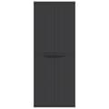 Miniatyrbilde 4 av 11: vidaXL Oppbevaringsskap for hage svart 65x37x165 cm PP