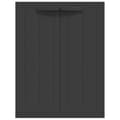 Miniatyrbilde 4 av 11: vidaXL Oppbevaringsskap for hage svart 65x37x85 cm PP