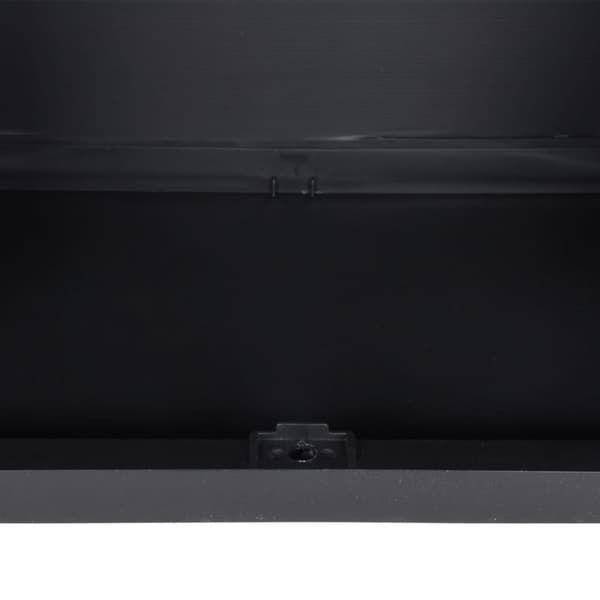 vidaXL Oppbevaringsskap for hage svart 65x37x85 cm PP