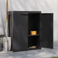Miniatyrbilde 1 av 11: vidaXL Oppbevaringsskap for hage svart 65x37x85 cm PP