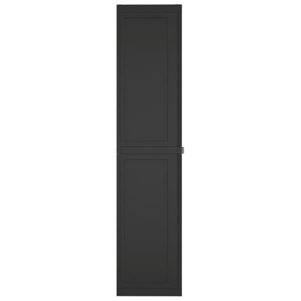 vidaXL Oppbevaringsskap for hage svart 65x37x165 cm PP