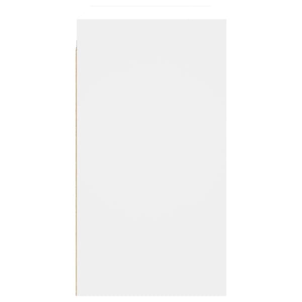 vidaXL Sideskap med glassdører hvit 68x37x68,5 cm