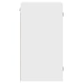 Miniatyrbilde 6 av 11: vidaXL Sideskap med glassdører hvit 35x37x68,5 cm