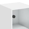 Miniatyrbilde 9 av 11: vidaXL Sideskap med glassdører hvit 35x37x68,5 cm