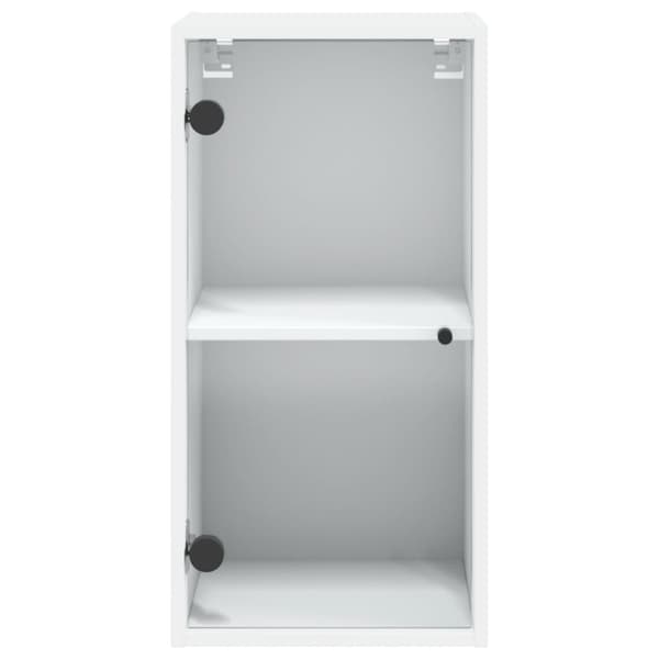 vidaXL vægskab med glaslåger 35x37x68,5 cm hvid