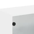 Miniatyrbilde 8 av 11: vidaXL Sideskap med glassdører hvit 68,5x37x35 cm