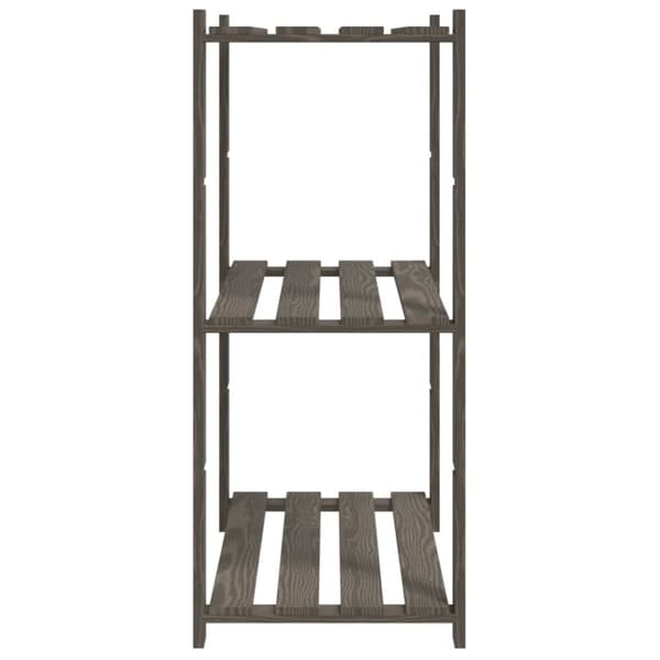 3-kerroksinen Varastohylly 80x38x90 cm täysi mänty