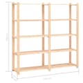 Pikkukuva 8 / 8: 5-kerroksiset varastohyllyt 10 kpl 170x38x170cm täysmänty 500kg