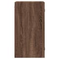 Miniatyrbilde 6 av 11: vidaXL Sideskap med glassdører brun eik 35x37x68,5 cm