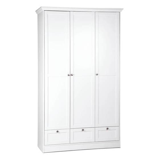 Garderobe - 3 døre - Hvid
