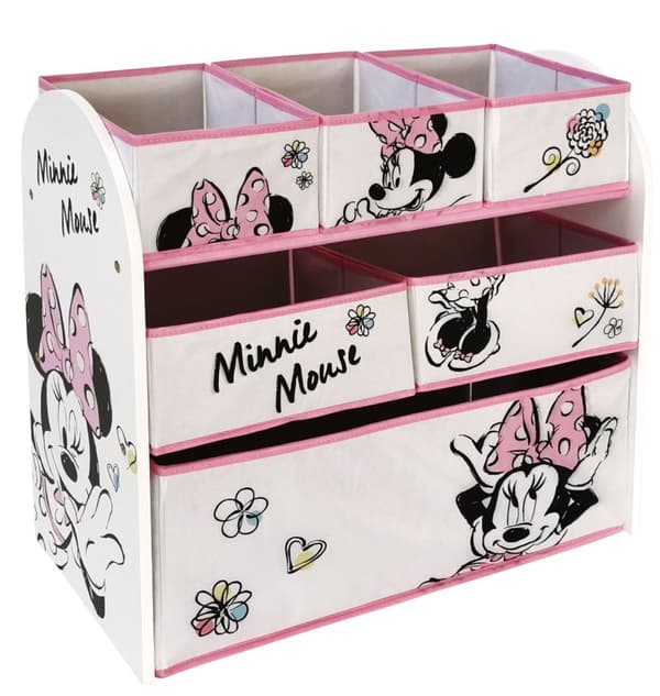 Mimmi Pigg Trä Hylla m/6 korgar