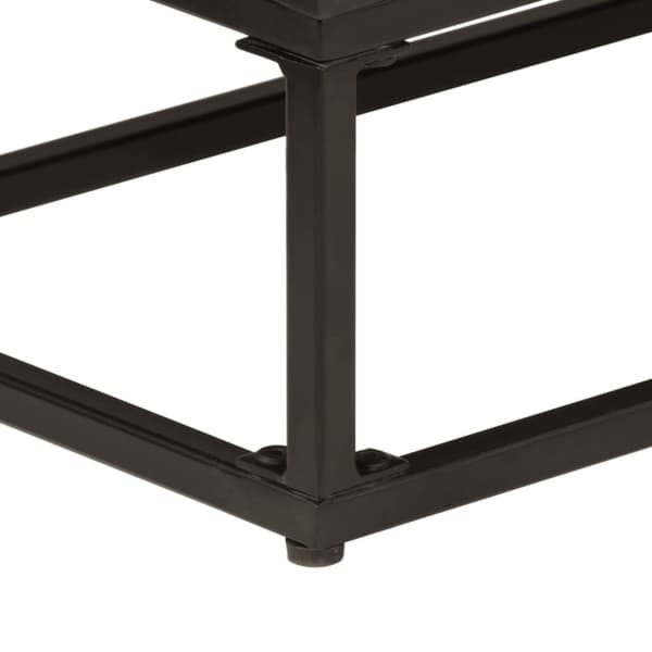 vidaXL skænk 55x30x76 cm massivt mangotræ og jern sort
