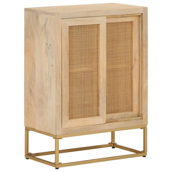 vidaXL Senkki 55x30x76 cm täysi mangopuu ja rauta