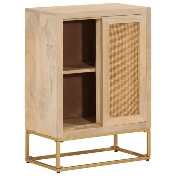 vidaXL Senkki 55x30x76 cm täysi mangopuu ja rauta