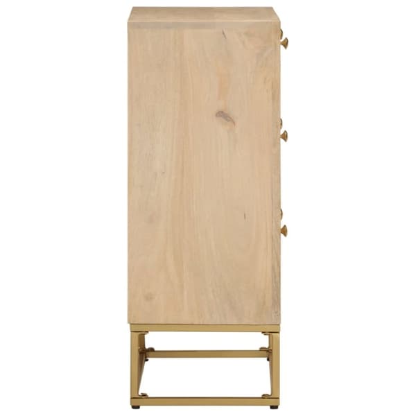 vidaXL Lipasto 55x30x76 cm täysi mangopuu ja rauta