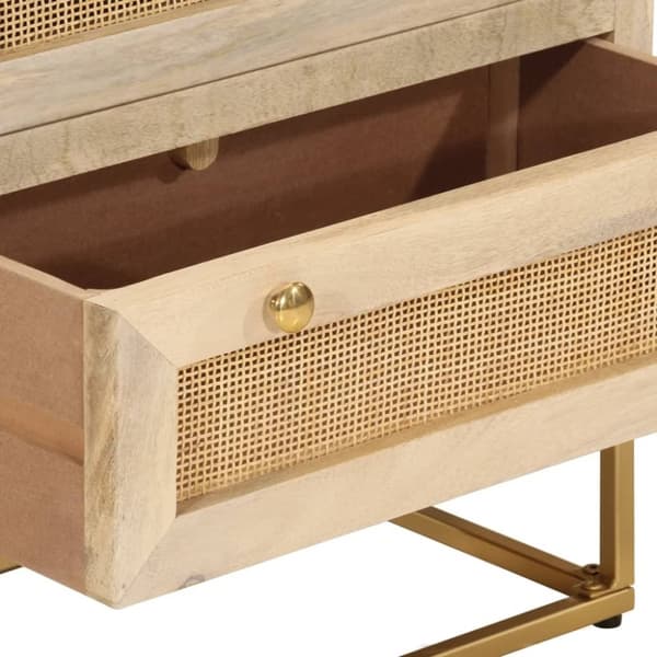 vidaXL Lipasto 55x30x76 cm täysi mangopuu ja rauta