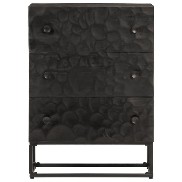 vidaXL Lipasto musta 55x30x76 cm täysi mangopuu ja rauta