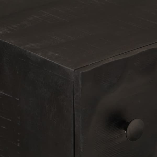 vidaXL Lipasto musta 55x30x76 cm täysi mangopuu ja rauta