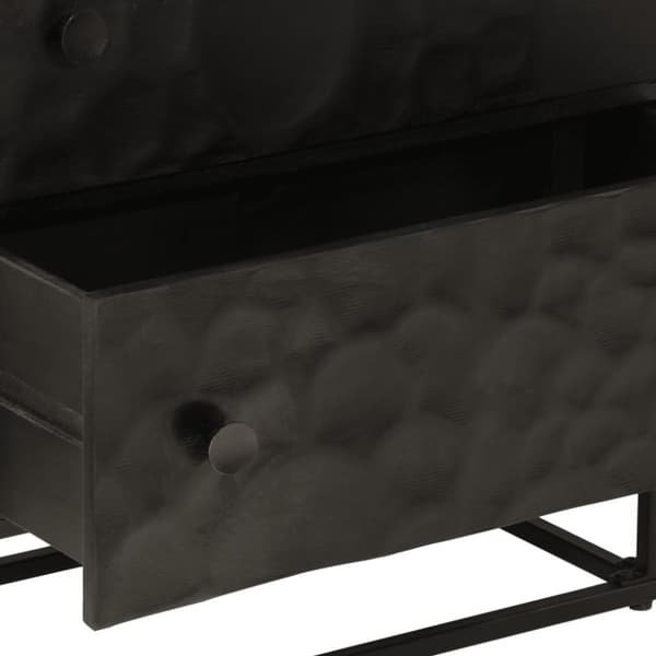 vidaXL Lipasto musta 55x30x76 cm täysi mangopuu ja rauta