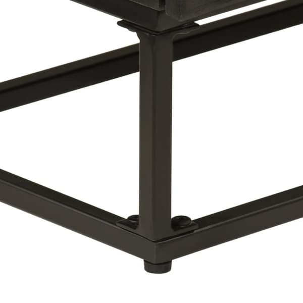 vidaXL Lipasto musta 55x30x76 cm täysi mangopuu ja rauta