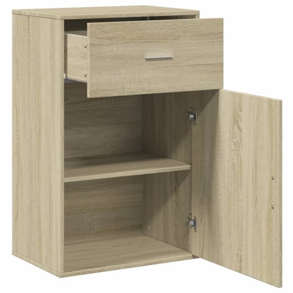 vidaXL Förvaringsskåp sonoma-ek 56,5x39x90 cm konstruerat trä