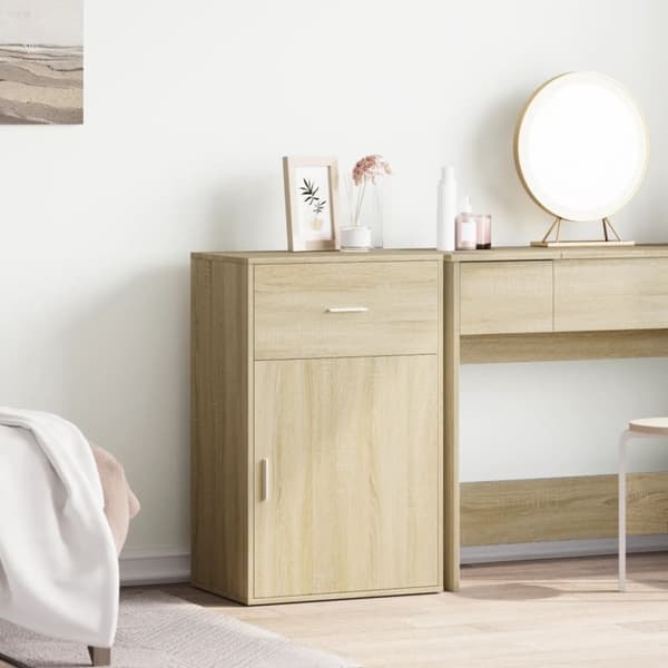 vidaXL Förvaringsskåp sonoma-ek 56,5x39x90 cm konstruerat trä