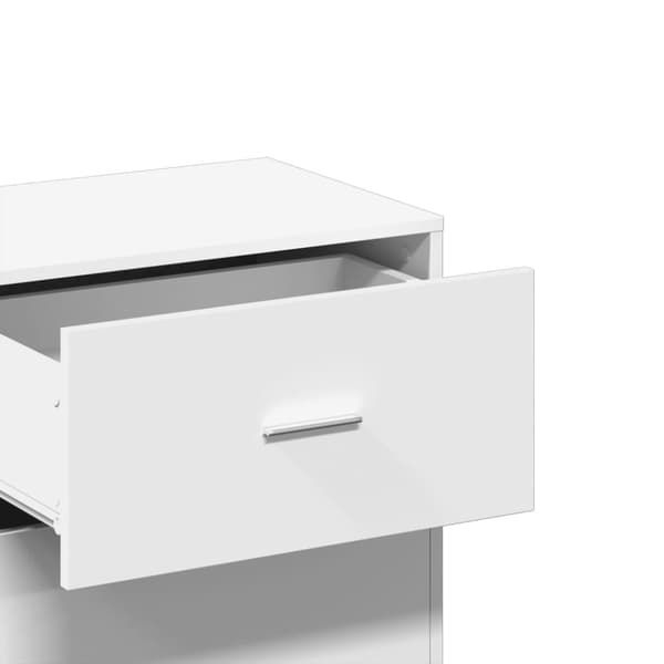 vidaXL opbevaringsskab 56,5x39x90 cm konstrueret træ hvid