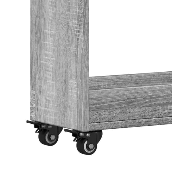 vidaXL Kaappi pyörillä harmaa Sonoma 60x22x79 cm tekninen puu