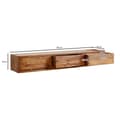 Pikkukuva 4 / 7: Rootz Modern Design TV-pohjakaappi - Lowboard - Viihdekeskus - Käsintehty - Sheesham Wood - 160cm x 25cm x 35cm - Kaukosäätimen säilytystila - Kolme l
