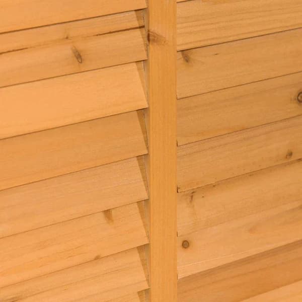 Rootz Haveskab - Redskabsskur - Vandtæt - Grantræ - Holdbar - Stort rum - Gul - 127 x 56 x 60 cm