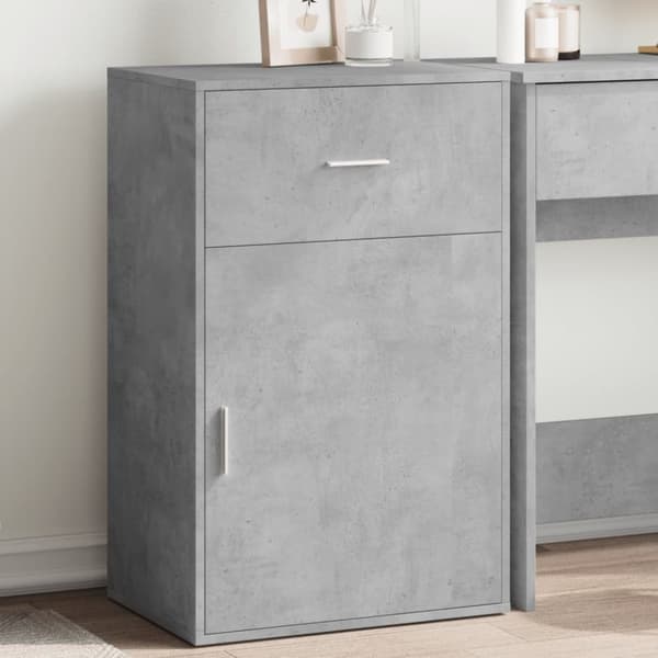 vidaXL Säilytyskaappi betoninharmaa 56,5x39x90 cm lastulevy