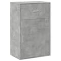 Pikkukuva 1 / 11: vidaXL Säilytyskaappi betoninharmaa 56,5x39x90 cm lastulevy
