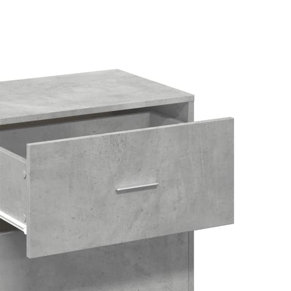 vidaXL Oppbevaringsskap betonggrå 56,5x39x90 cm konstruert tre