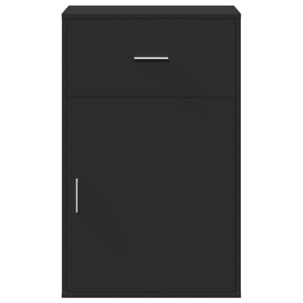 vidaXL opbevaringsskab 56,5x39x90 cm konstrueret træ sort