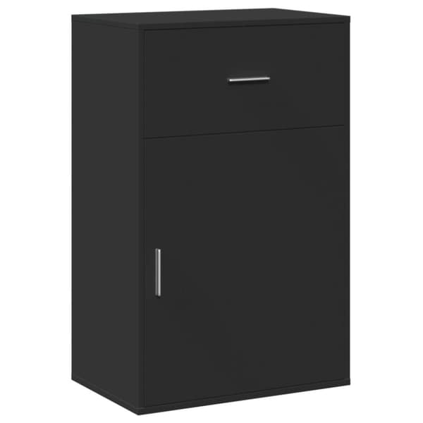 vidaXL opbevaringsskab 56,5x39x90 cm konstrueret træ sort