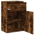 Miniatyrbilde 3 av 11: vidaXL Oppbevaringsskap røkt eik 56,5x39x90 cm konstruert tre