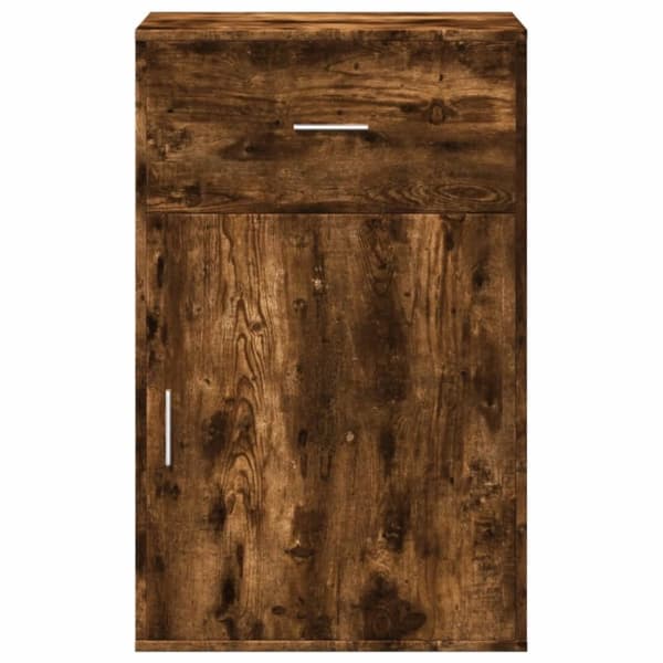 vidaXL Oppbevaringsskap røkt eik 56,5x39x90 cm konstruert tre