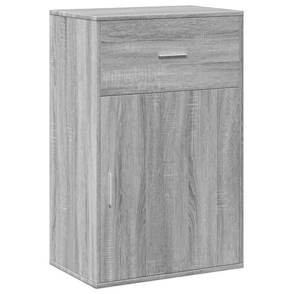 vidaXL Oppbevaringsskap grå sonoma 56,5x39x90 cm konstruert tre