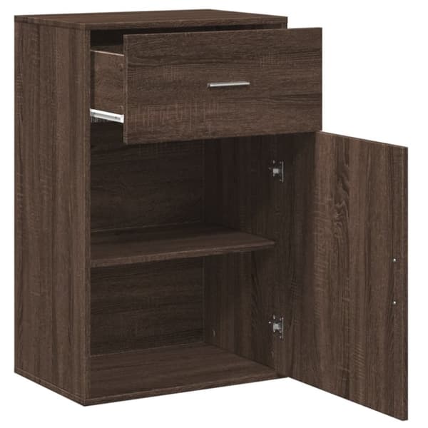 vidaXL Kenkäkaappi ruskea tammi 56,5x39x90 cm tekninen puu