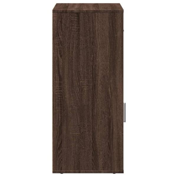 vidaXL Kenkäkaappi ruskea tammi 56,5x39x90 cm tekninen puu