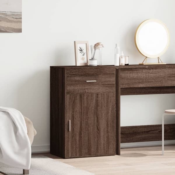 vidaXL Kenkäkaappi ruskea tammi 56,5x39x90 cm tekninen puu