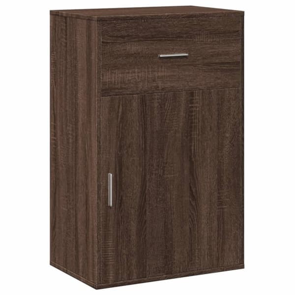 vidaXL Oppbevaringsskap brun eik 56,5x39x90 cm konstruert tre