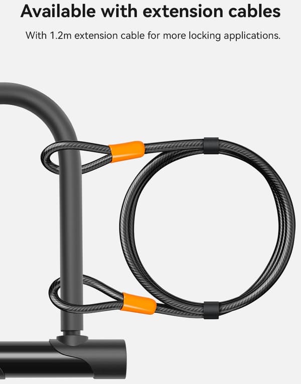 INF Cykel U-lås med kabel - Tyverisikring til din cykel