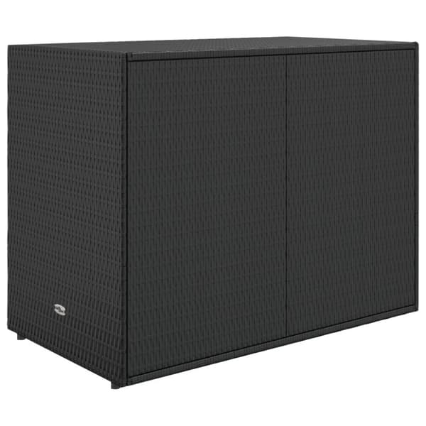 vidaXL Puutarhan säilytyskaappi musta 100x55,5x80 cm polyrottinki -  Säilytys- & lukkokaapit